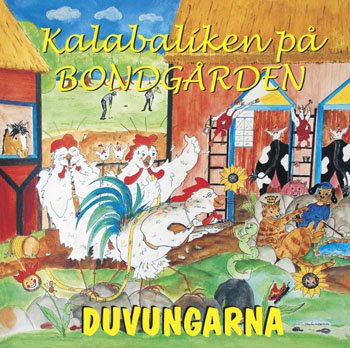 Skivomslag från musikalen "Kalabaliken på bondgården"